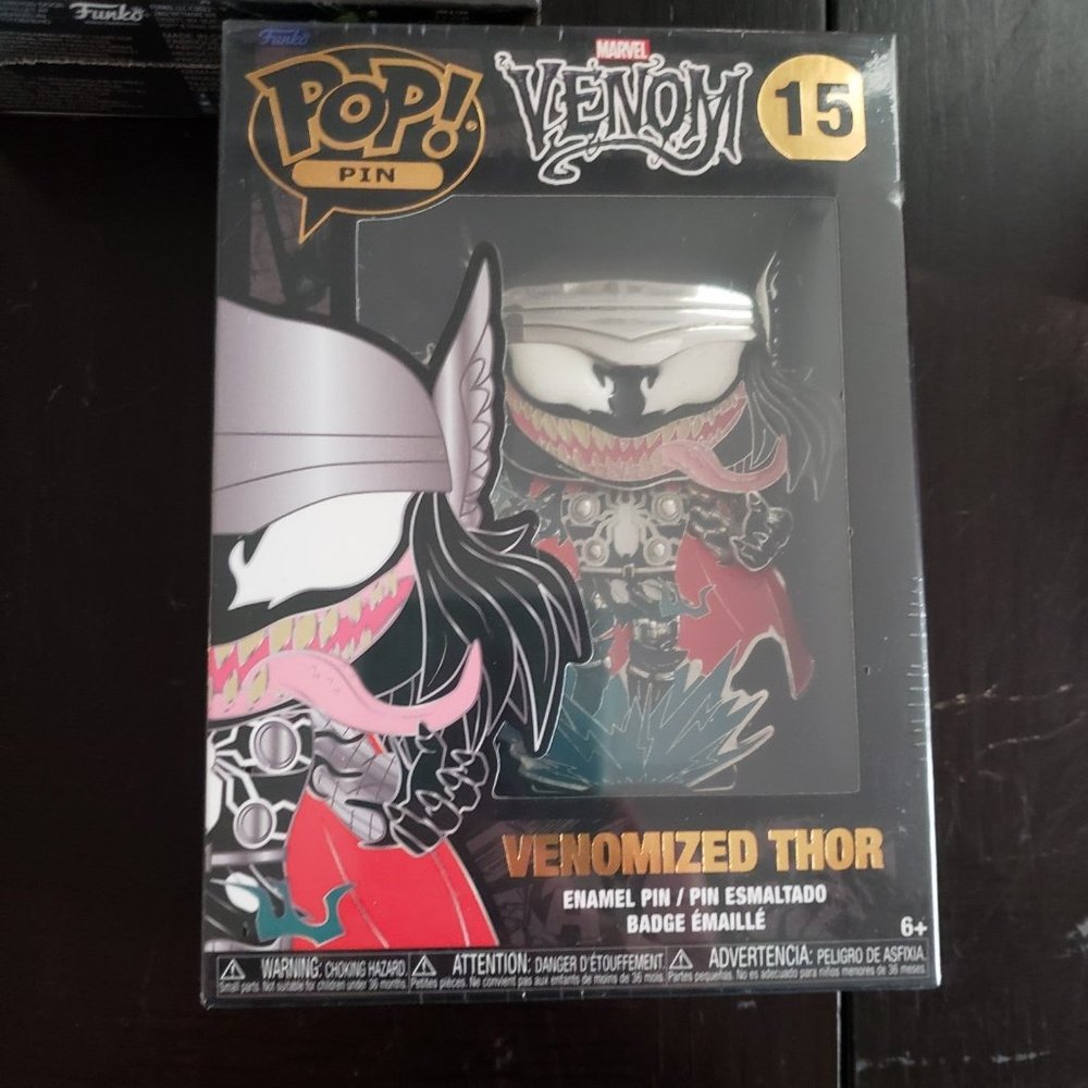 Funko Pop Pins Kid Loki, Venomized Loki & Venomized Thor - Picture 2 of 5